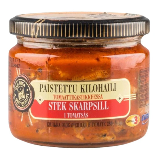Kilka smażony w pomidorach Old Riga 280g - Konserwy z ryb