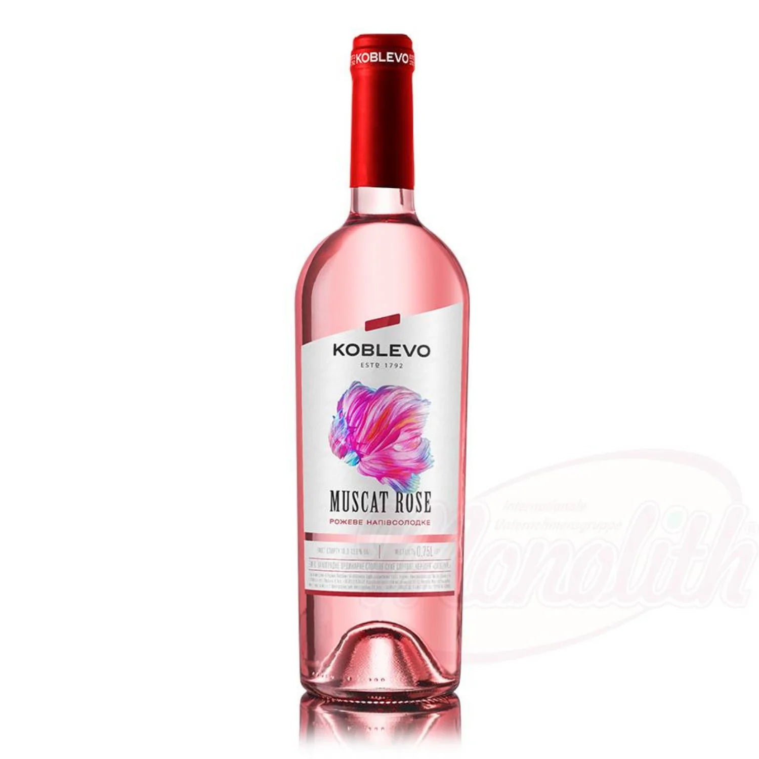 KOBLEVO CLASSIC MUSCAT WINO RÓŻOWE PÓŁSŁODKIE 0,75; 11,5%