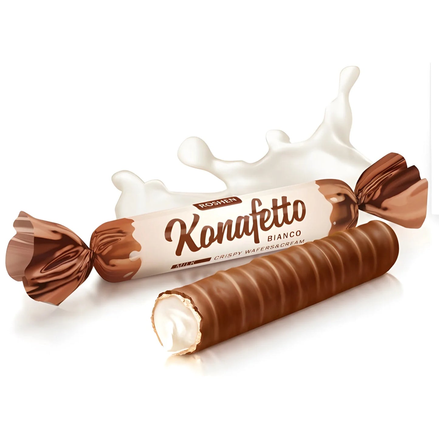 Konafetto Roshen Rurki Bianko luz
