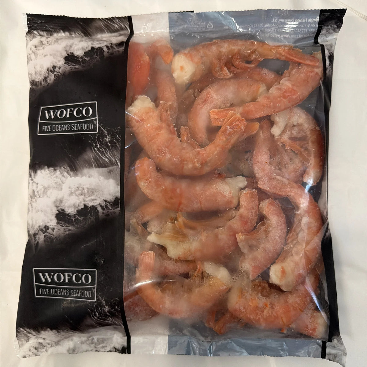 Krewetki argentyńskie czerwone (langustyny) 30/55 w opakowaniu Wofco 800 g