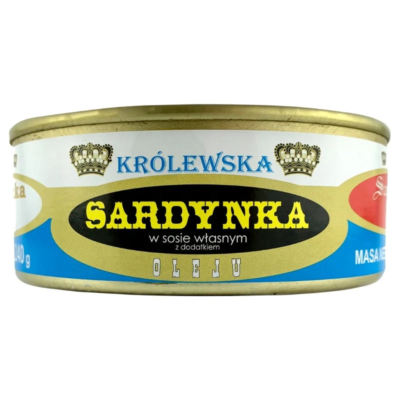 Królewska Sardynka w sosie z olejem 240g - Konserwy z ryb