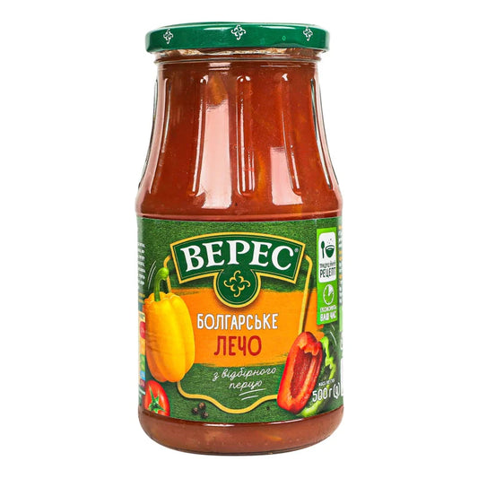 LECZO PO BUŁGARSKU VERES 500g - Przetwory warzywne