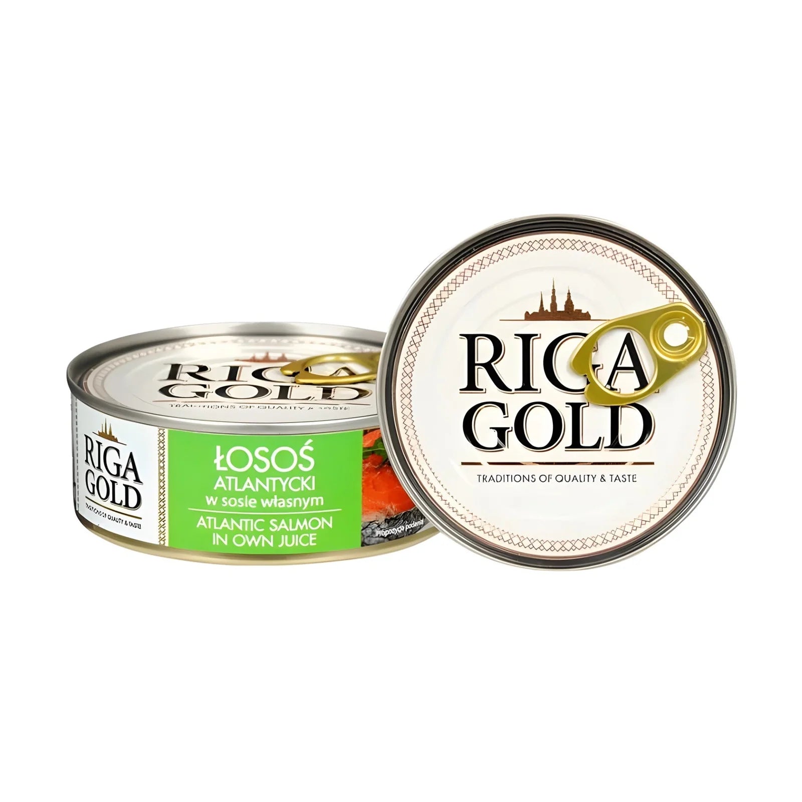 Łosoś we własnym soku Riga Gold 230g