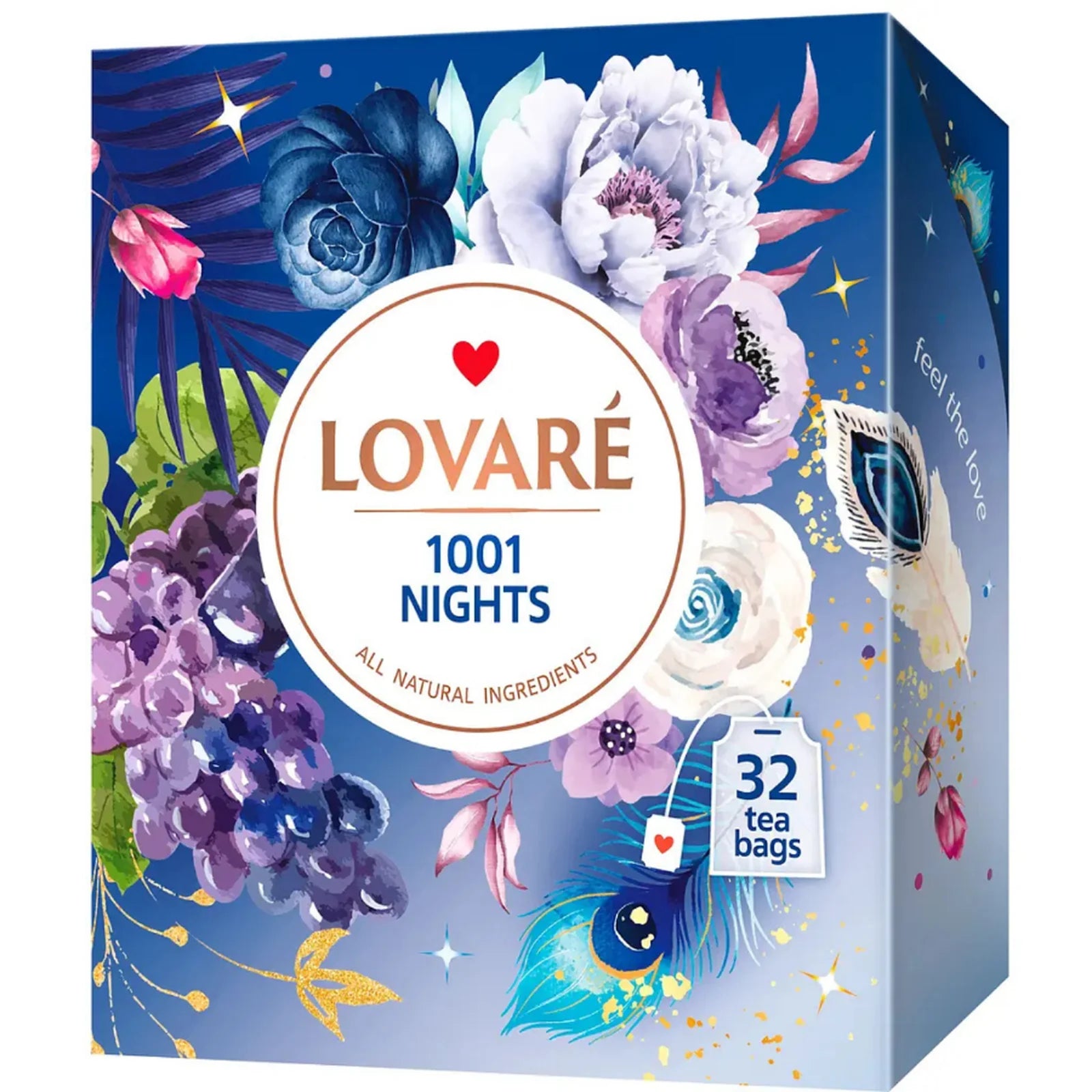 LOVARE Суміш чаїв з добавками "1001 Nights" (32 пакетики по 2 г)