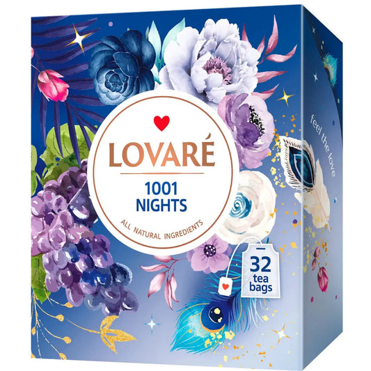 LOVARE Mieszanka herbat z dodatkami "1001 Nights" (32 koperty po 2g)