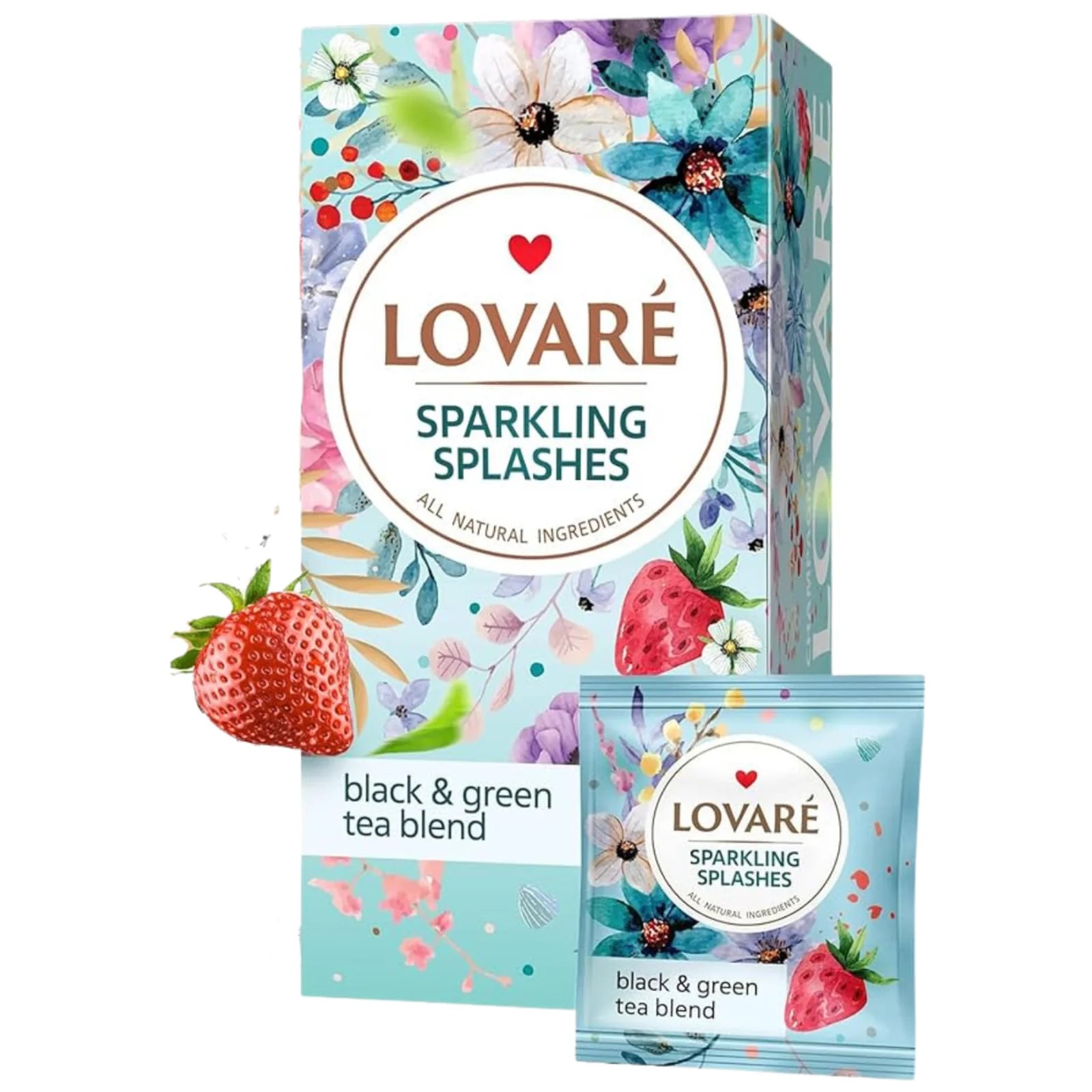 LOVARE Збірка чаїв з добавками "Sparkling Splashes" (24 конверти по 2 г)