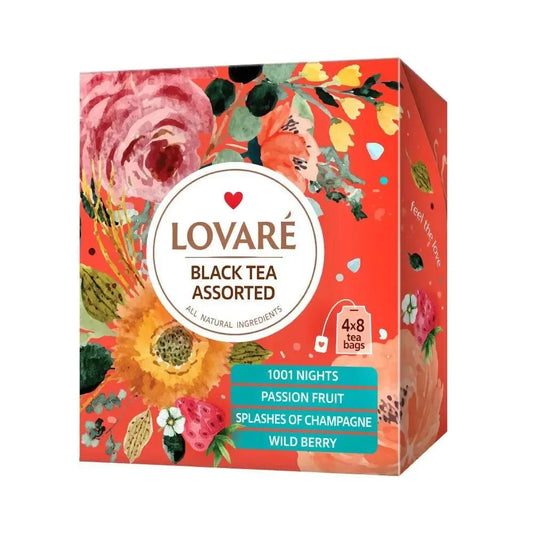 LOVARE Zestaw herbat «Assorted black tea» (2gr x 32tor) - Herbata