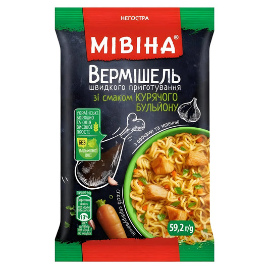 Макарони MIWINA зі смаком курки, негострі 59,2 г