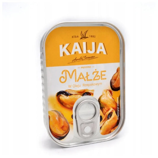 Małże wędzone w oleju Kaija 110g - Konserwy z owoców morza