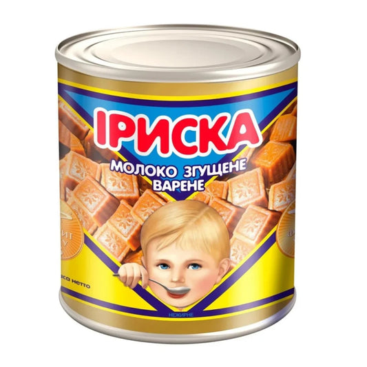 Mleko skondensowane gotowane ’Iryska” Pierwomajsk 8,5% 370g - Mleko skondensowane
