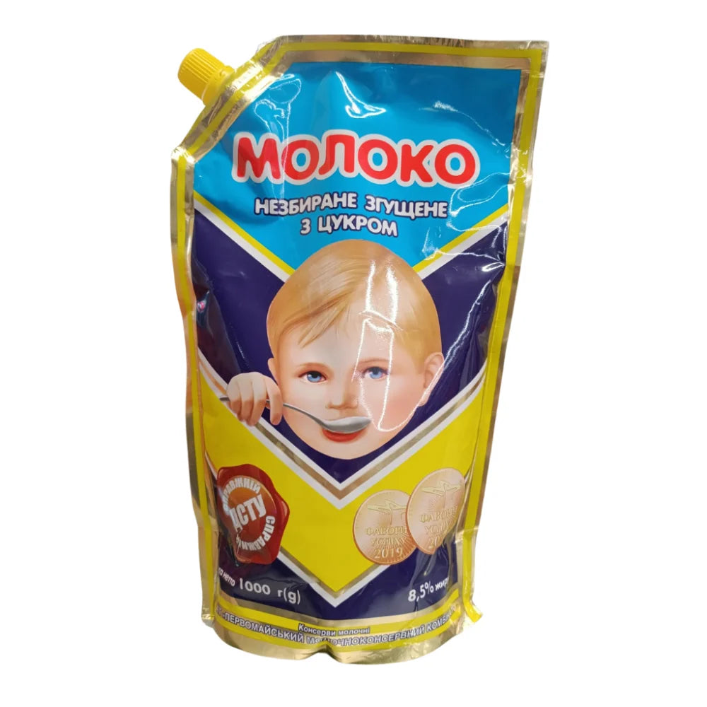 Mleko skondensowane Pierwomajsk 8,5% 1kg - Mleko skondensowane Головне фото продукту