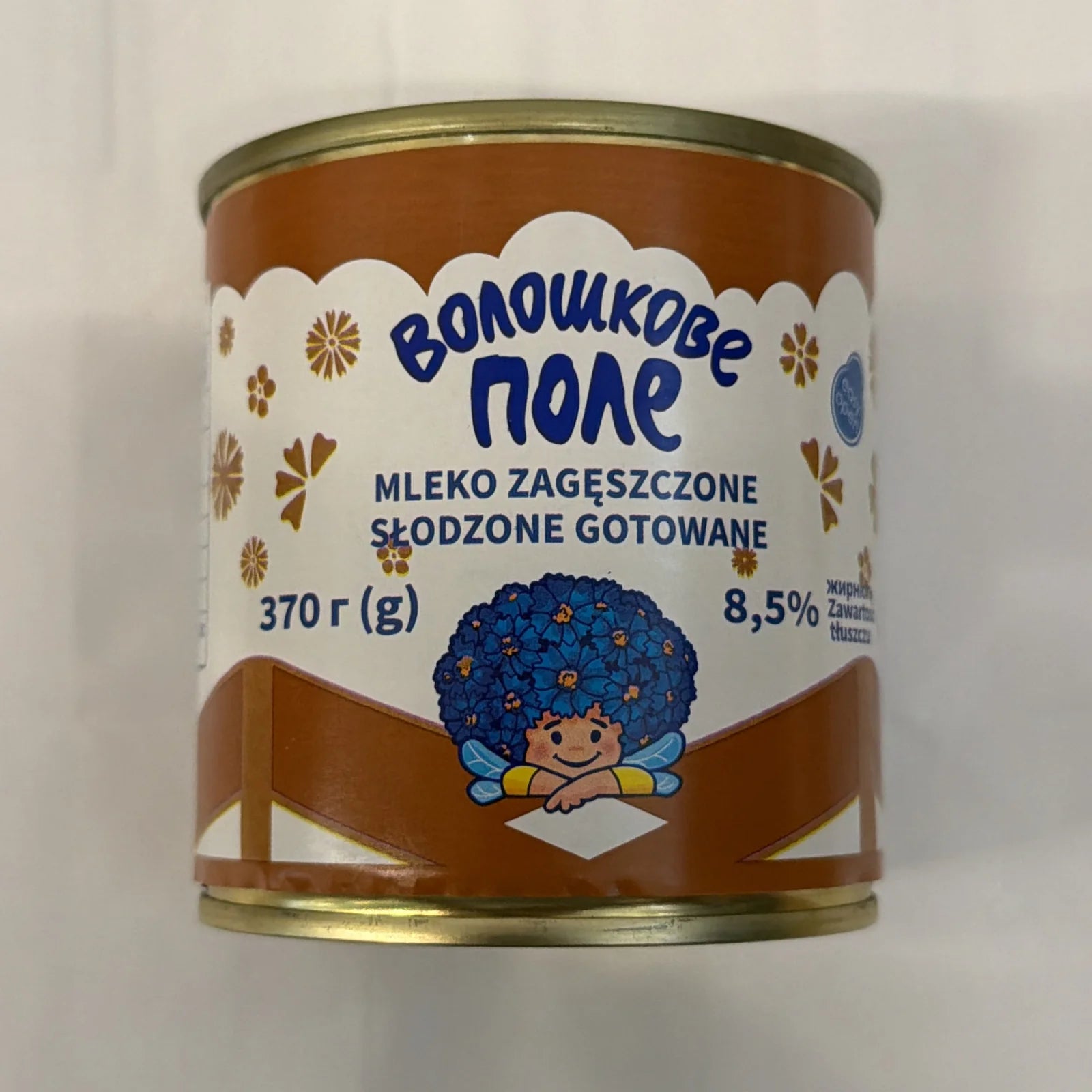Puszka mleka zagęszczonego słodzonego gotowanego Voloshkove pole 370g