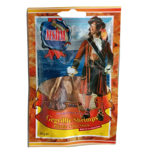 MSDM Grillowane pikantne krewetki 20g - Ryby / Owoce morza Suszone