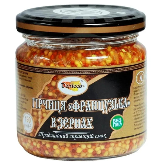 MUSZTARDA FRANCUSKA Lagodna Deliso 190g - Przetwory warzywne