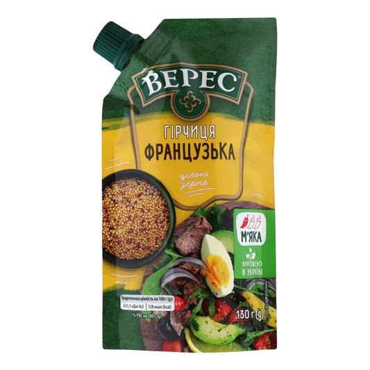 MUSZTARDA FRANCUSKA VERES 130g - Przetwory warzywne