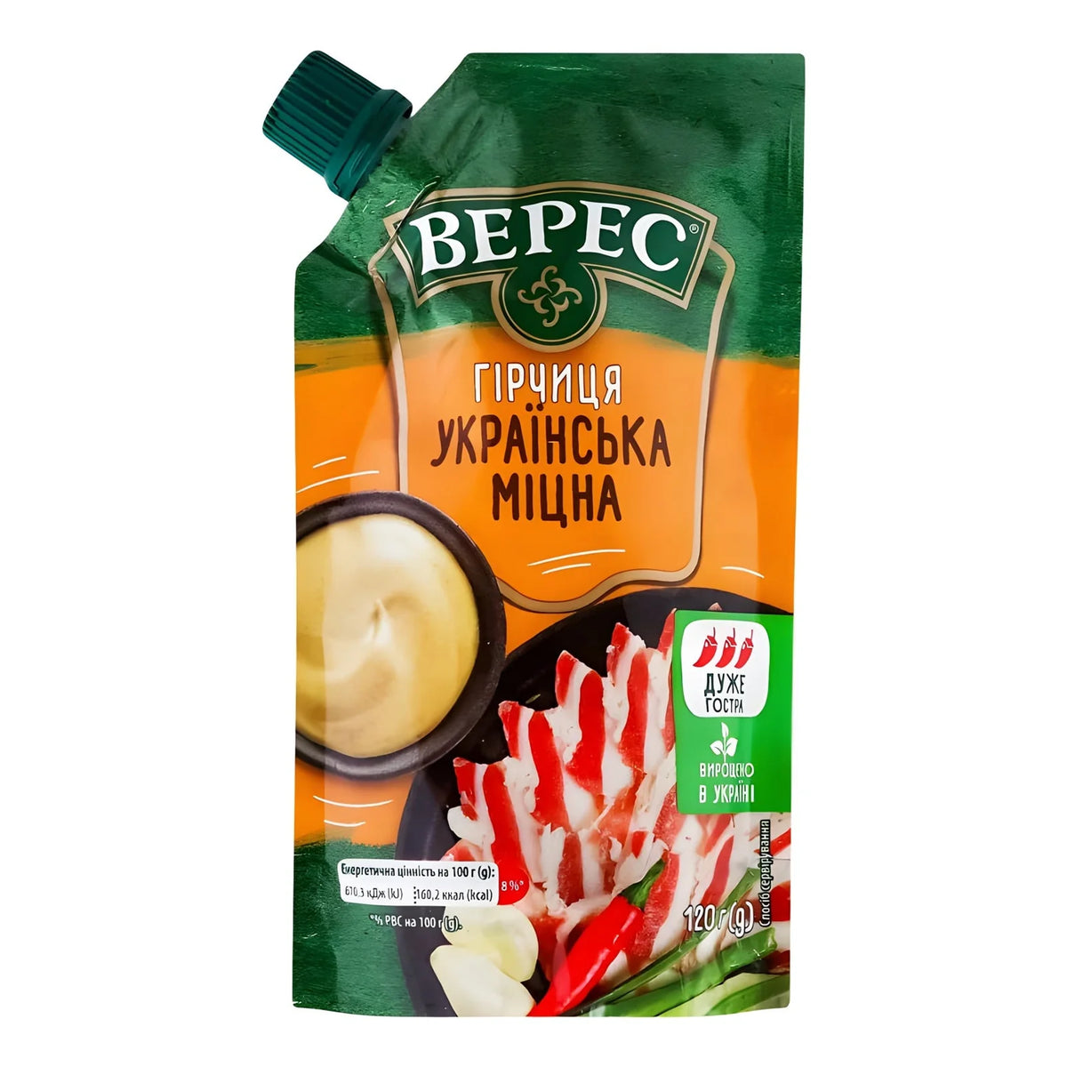 MUSZTARDA UKRAIŃSKA MOCNA VERES 120g