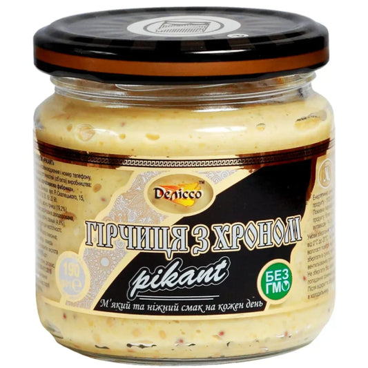 MUSZTARDA Z CHRZANEM Winnicka 190g - Przetwory warzywne