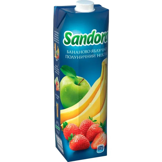 Nektar ’Sandora’ jabłko-banan-truskawka 0.950l - Soki i Nektary