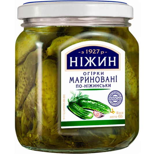 Ogórki marynowane ’Po Niżyńsku 450g - Przetwory warzywne