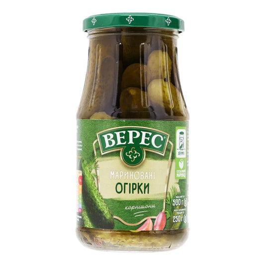 Ogórki marynowane Veres 500g - Przetwory warzywne