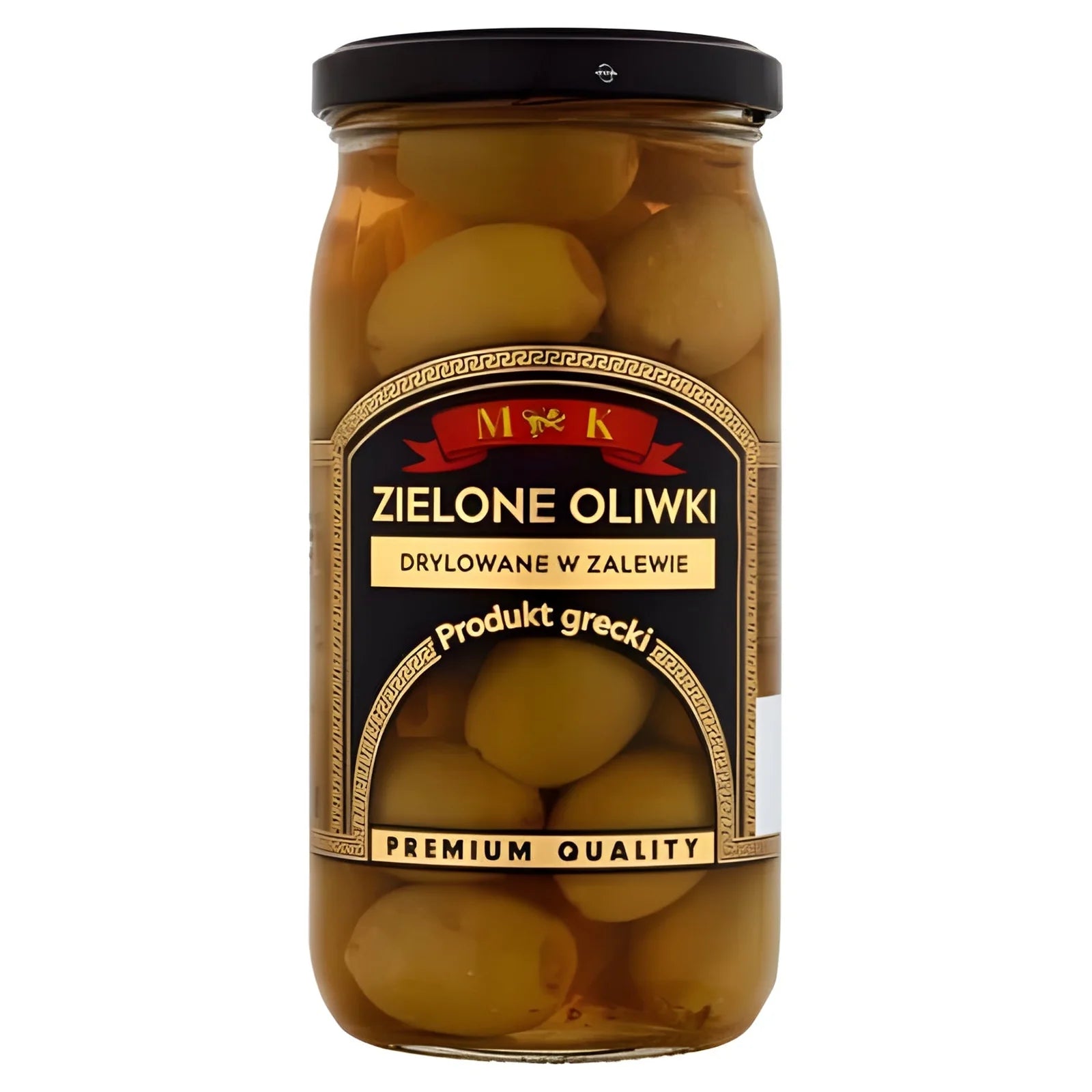 Oliwki Greckie duże Zielone drylowane M&K 350g