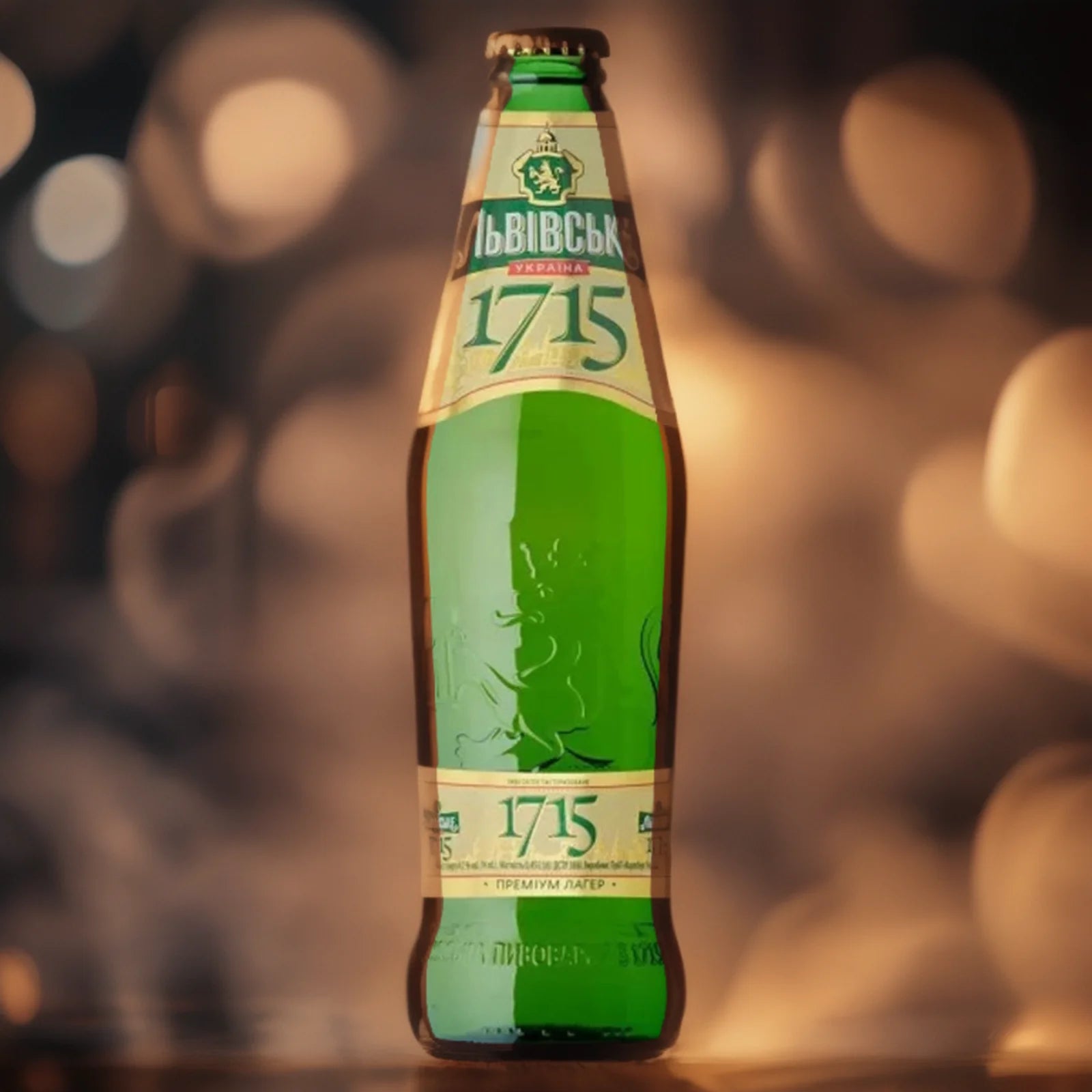 Пиво Львівське 1715 0,45 л пляшка алк. 4,7%