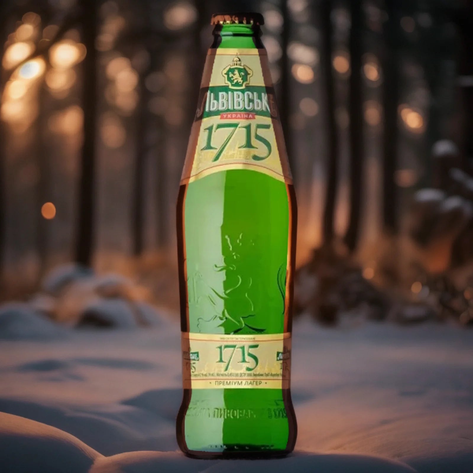 Пиво Львівське 1715 0,45 л пляшка алк. 4,7%