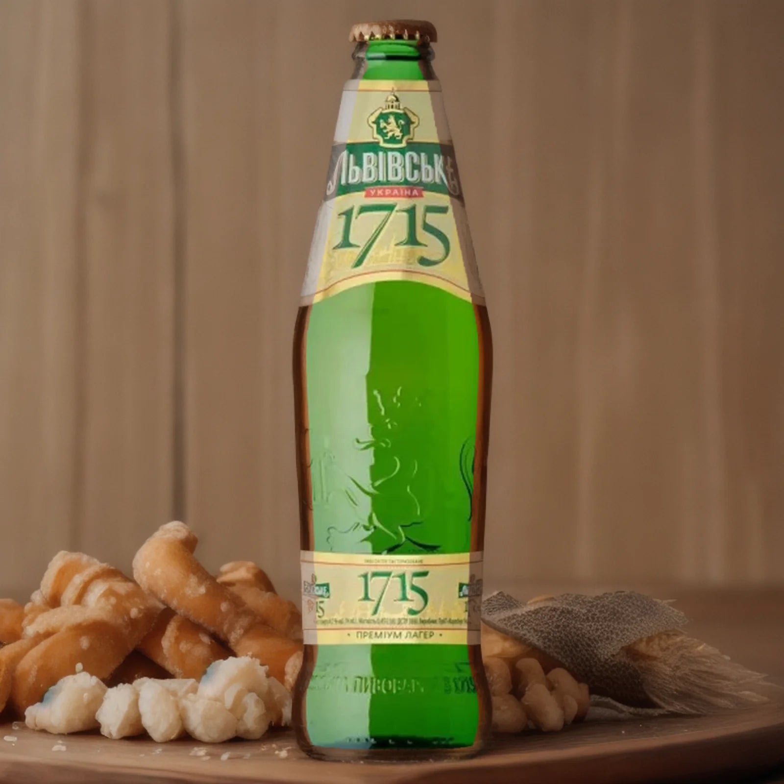 Пиво Львівське 1715 0,45 л пляшка алк. 4,7%
