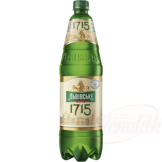 Piwo Lwowskie 1715 1,12 L PET — jasne piwo lager