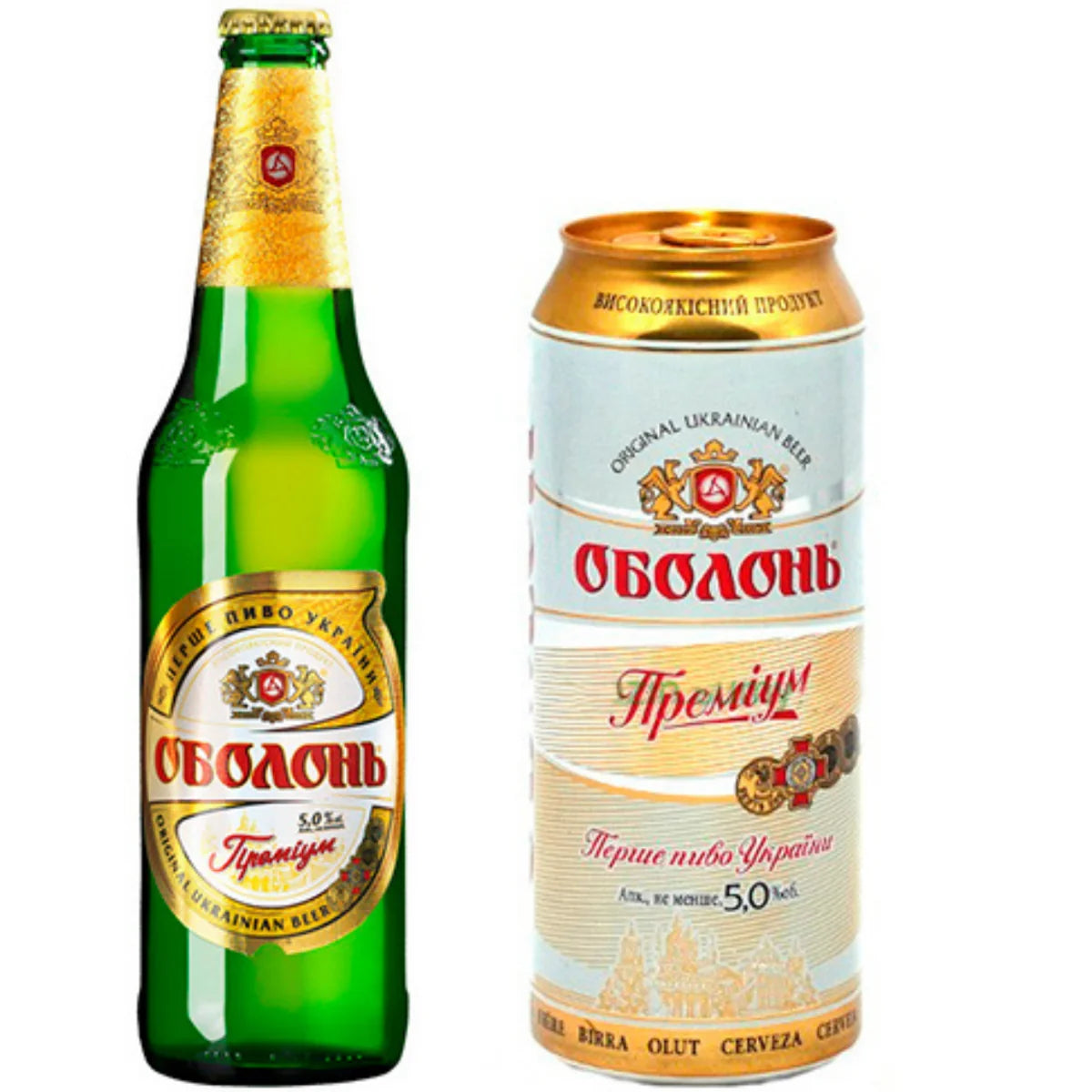 Piwo Oboloń Premium lane 30 l — ukraiński jasny lager