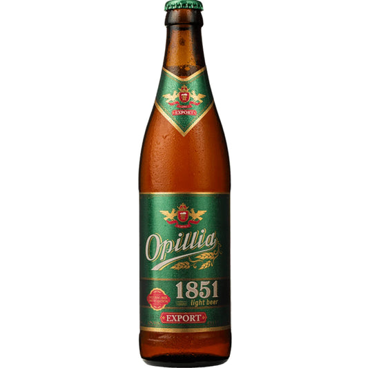 Piwo Opillia Export 1851 500ml — jasne piwo lager w butelce