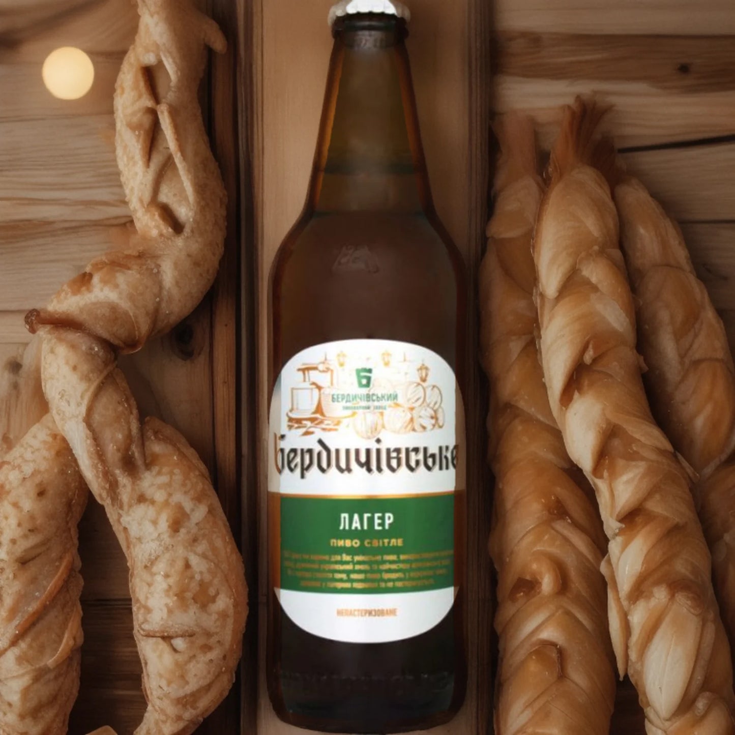 Пиво солодове Berdyczowskie Lager екстракт 11,2% 0,5 л