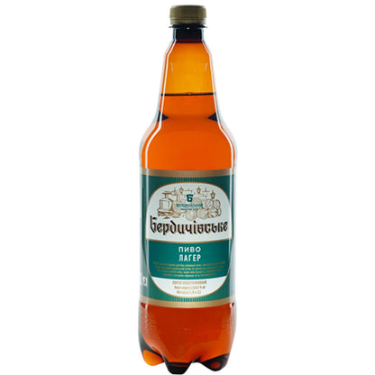 Piwo słodowe "Berdyczowskie LAGER" ekstrakt "plato" 11,2% 1L
