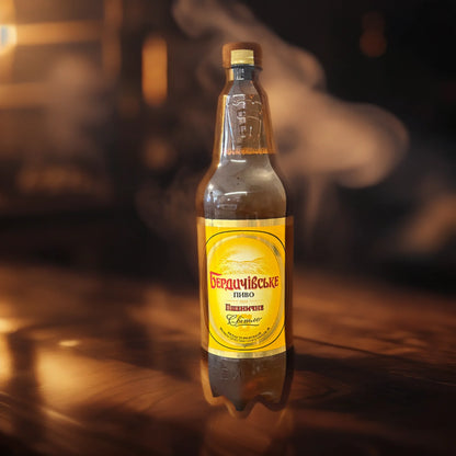 Piwo słodowe "Berdyczowskie Pszeniczne ekstrakt "plato" 12% 1L