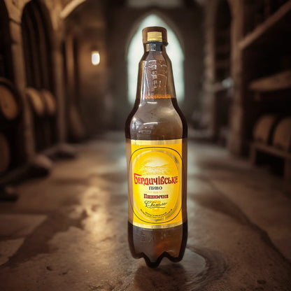 Piwo słodowe "Berdyczowskie Pszeniczne ekstrakt "plato" 12% 1L