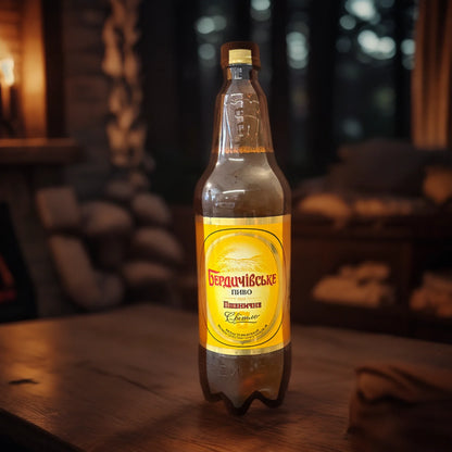 Piwo słodowe "Berdyczowskie Pszeniczne ekstrakt "plato" 12% 1L