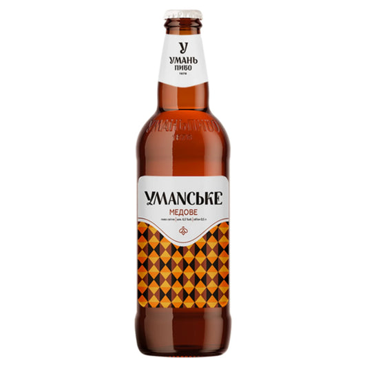 Piwo Umanpiwo Miodowe 6,5% 0,5l — piwo jasne miodowe w butelce