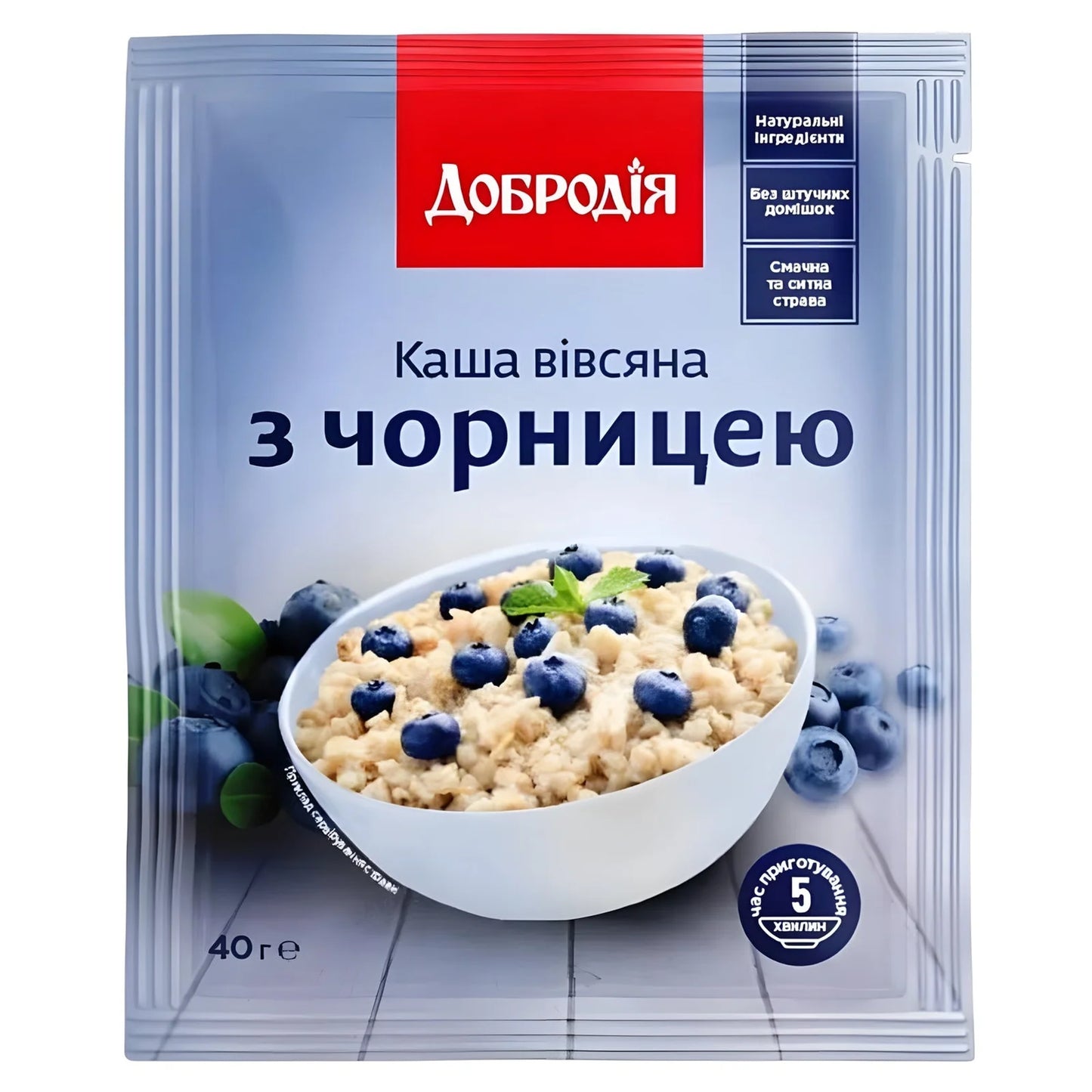 Płatki Dobrodiya Owsiane z jagodami 40g