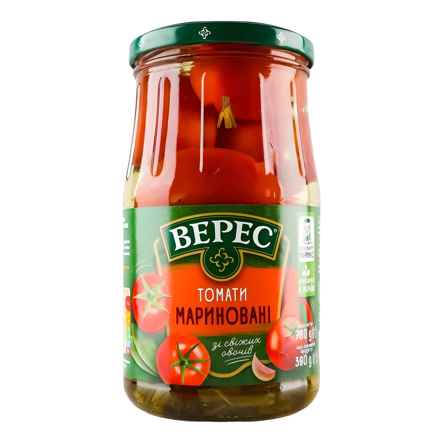 ПОМІДОРИ ВЕРЕС МАРИНОВАНІ 760 г