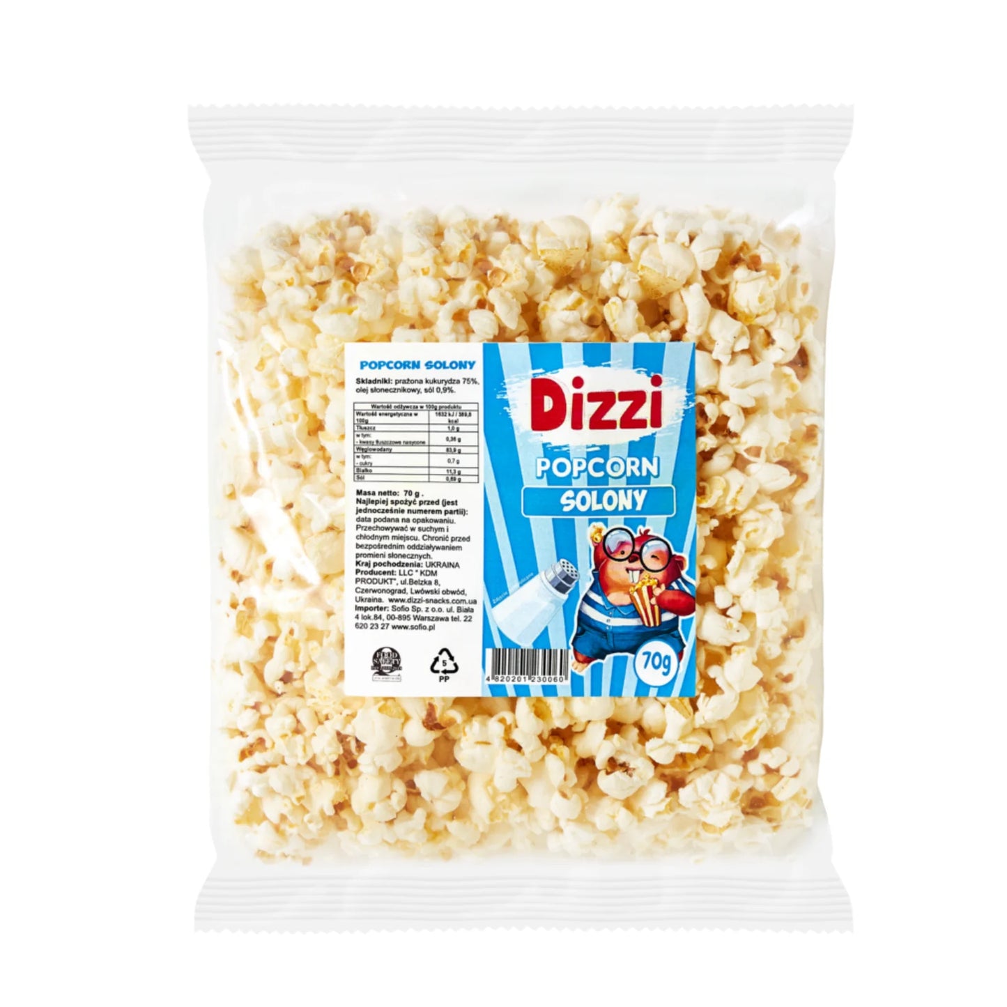 Popcorn Dizzi słony 70g