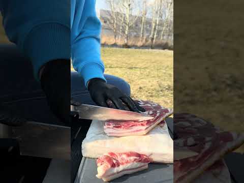 Boczek "Słonina na słomie po UKRAIŃSKU z mięsem"