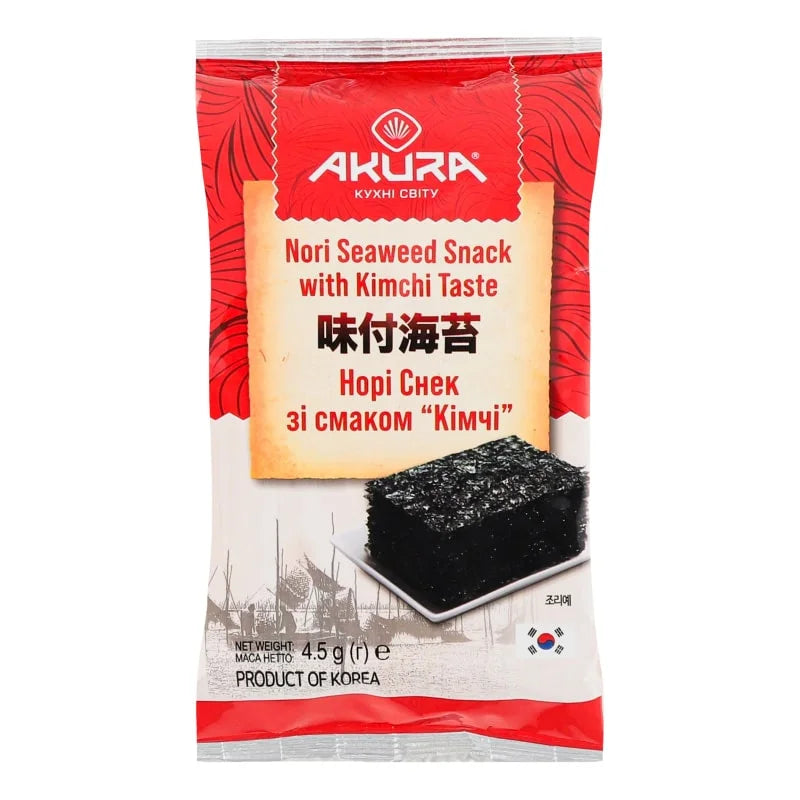 Przekąska nori o smaku kimchi 4,5 gr. - Chipsy