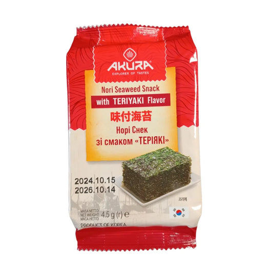 Przekąska nori o smaku teriyaki 4,5 gr. - Chipsy