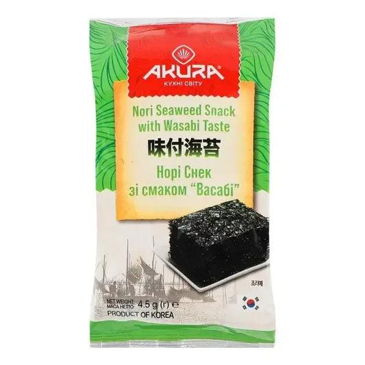 Przekąska nori o smaku wasabi 4,5 gr. - Chipsy