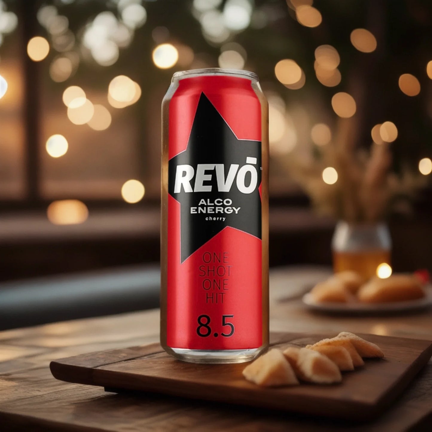REVO Cherry Енергетичний алкогольний напій 500 мл 8,5% алк БАНКА