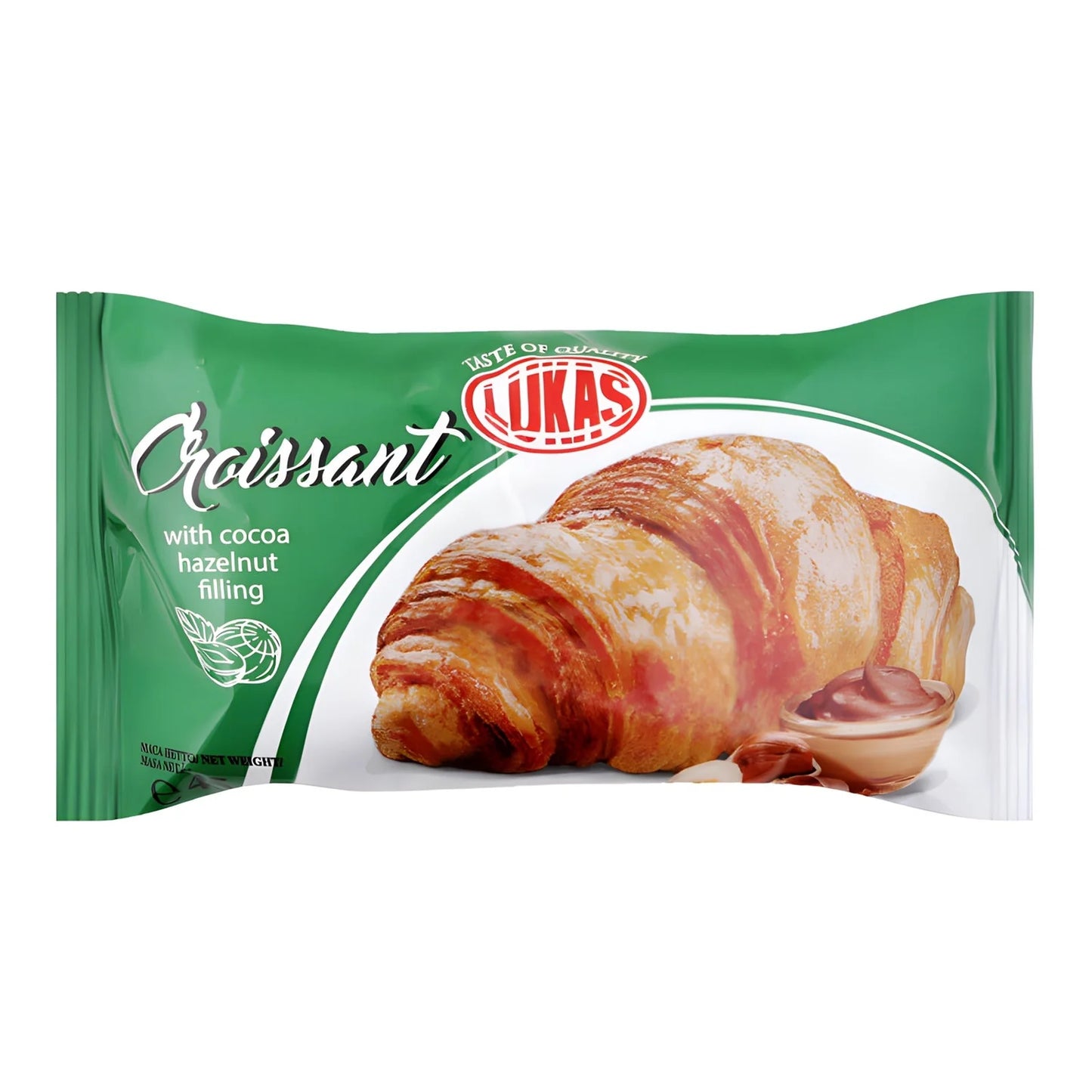 Rogal z nadzieniem kakaowo-orzechowym Lukas 45 g