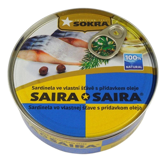 Saira w oleju rzepakowym 240g - Konserwy z ryb