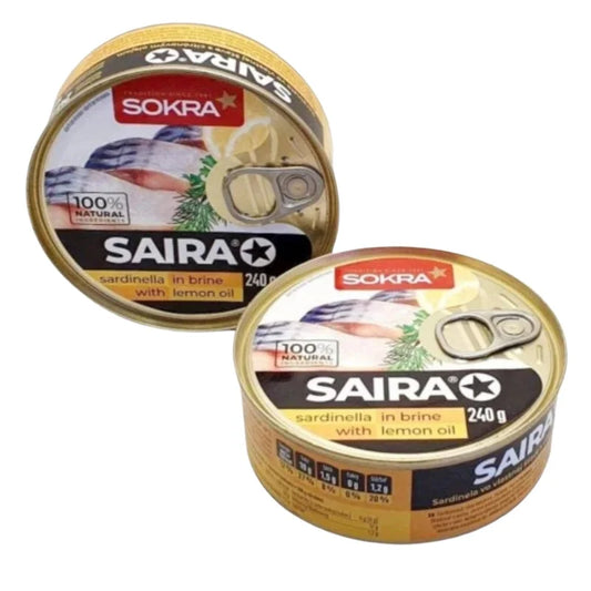 Saira w sosie włas z dodat oleju 240g - Konserwy z ryb