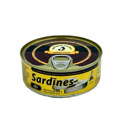 Sardynka w oleju Brivais Vilnis Riga 240g - Konserwy z ryb