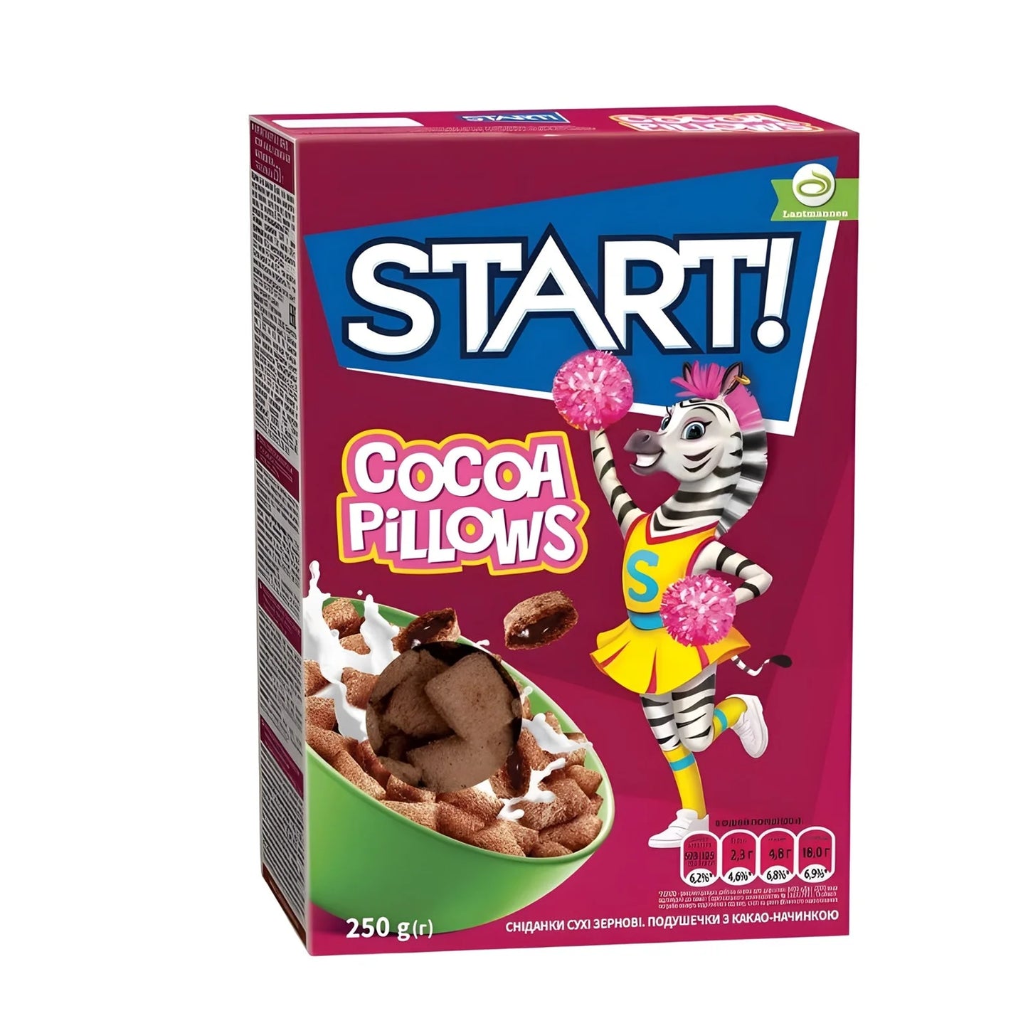 START Poduszeczki z nadzieniem kakaowym 250 g.